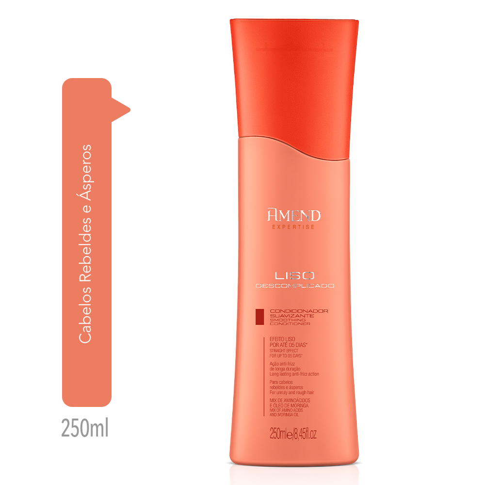 Condicionador Suavizante Amend Expertise Liso Descomplicado 250ml